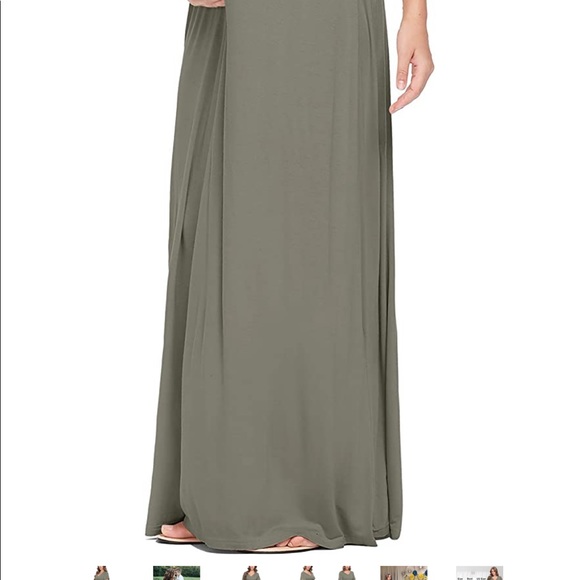 Maternity Dress - light green sage - full length maxi dress - Picture 3 of 7